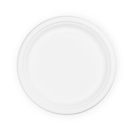 25cm (10") Round Bagasse Disposable Plates