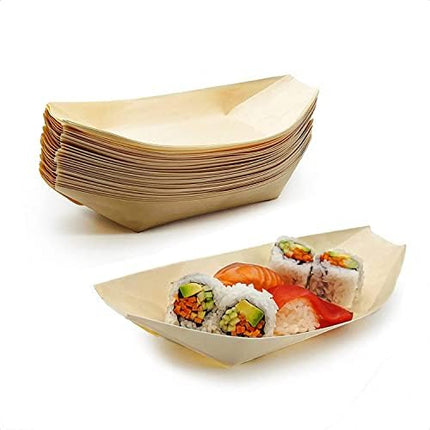 24cm Wooden Serving Boats