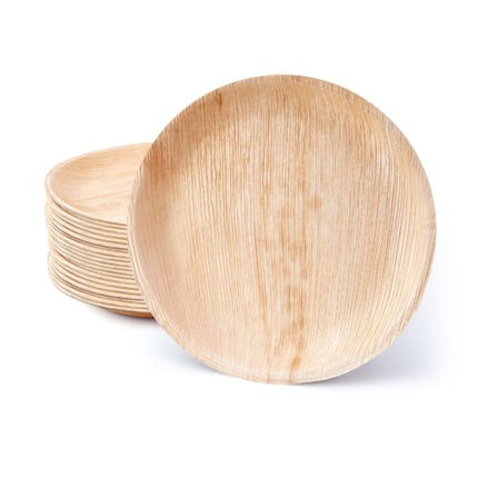 23cm (9") Round Biodegradable Palm Leaf Plates