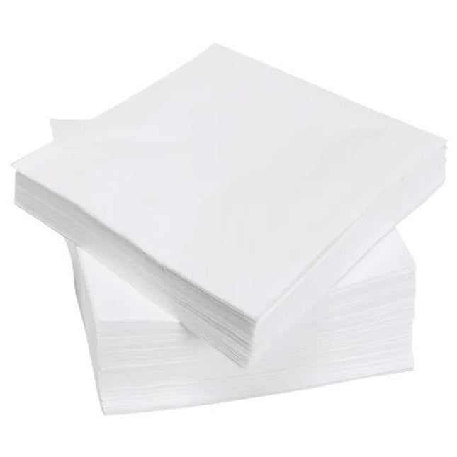 25cm White Paper Napkins 2-ply